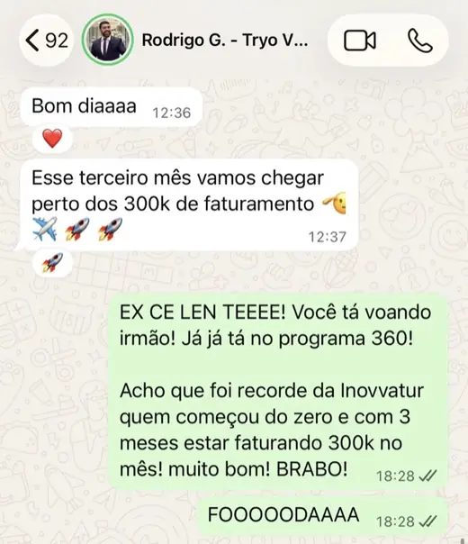 Print de resultado de Rodrigo, Tryo V